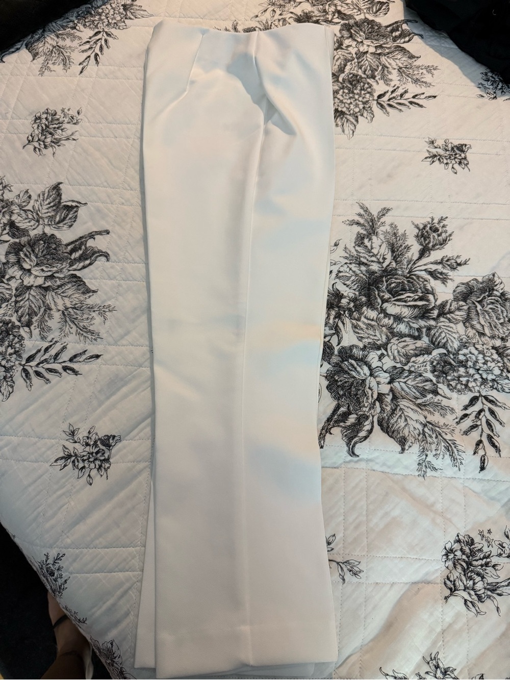 Rachel Zoe Cream Tailored Slim-Leg Trousers